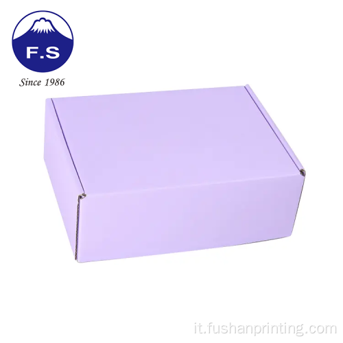 Box Stamping Skincare Packaging Cutom Purple Mailer Boxes